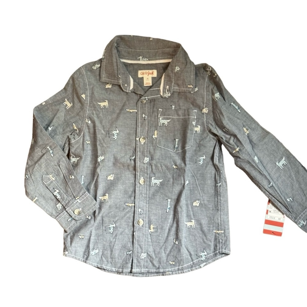 Cat and Jack Button Up
